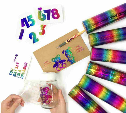 Rainbow Gradient Self-adhesive Vinyl(DJB#)