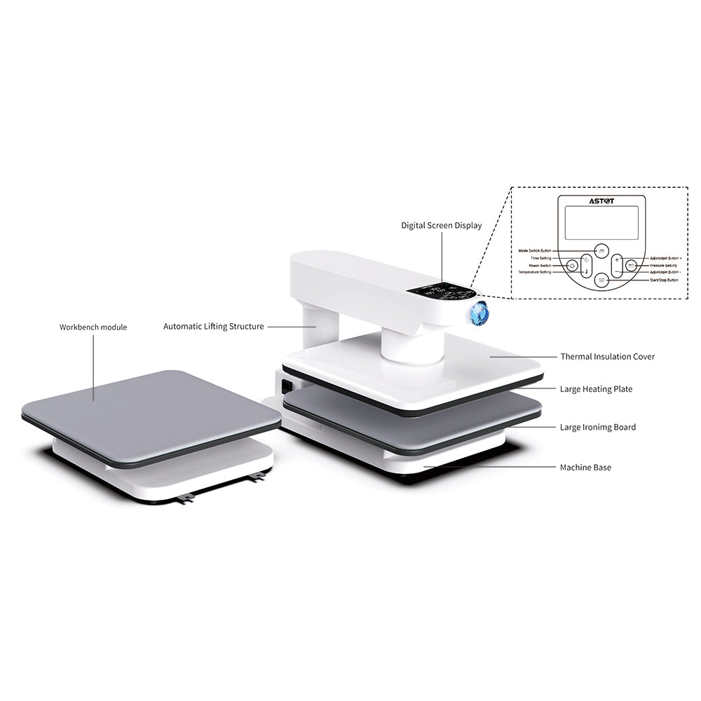 AST&T Auto Heat Press‑Dual Station(AP10D)