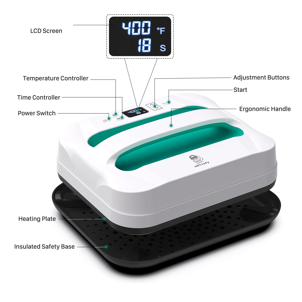 AST&T 12''x10''Heat Press