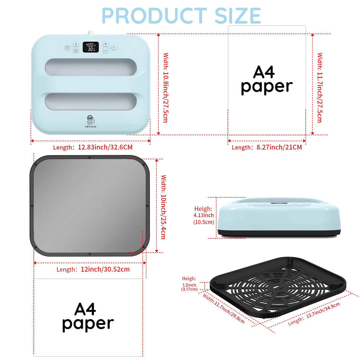AST&T 12''x10''Heat Press Machine(HP5-APP Version)