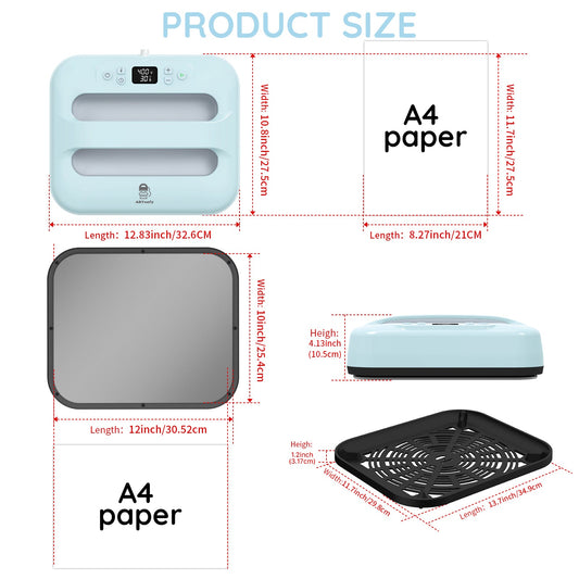 AST&T 12''x10''Heat Press Machine(HP5-APP Version)